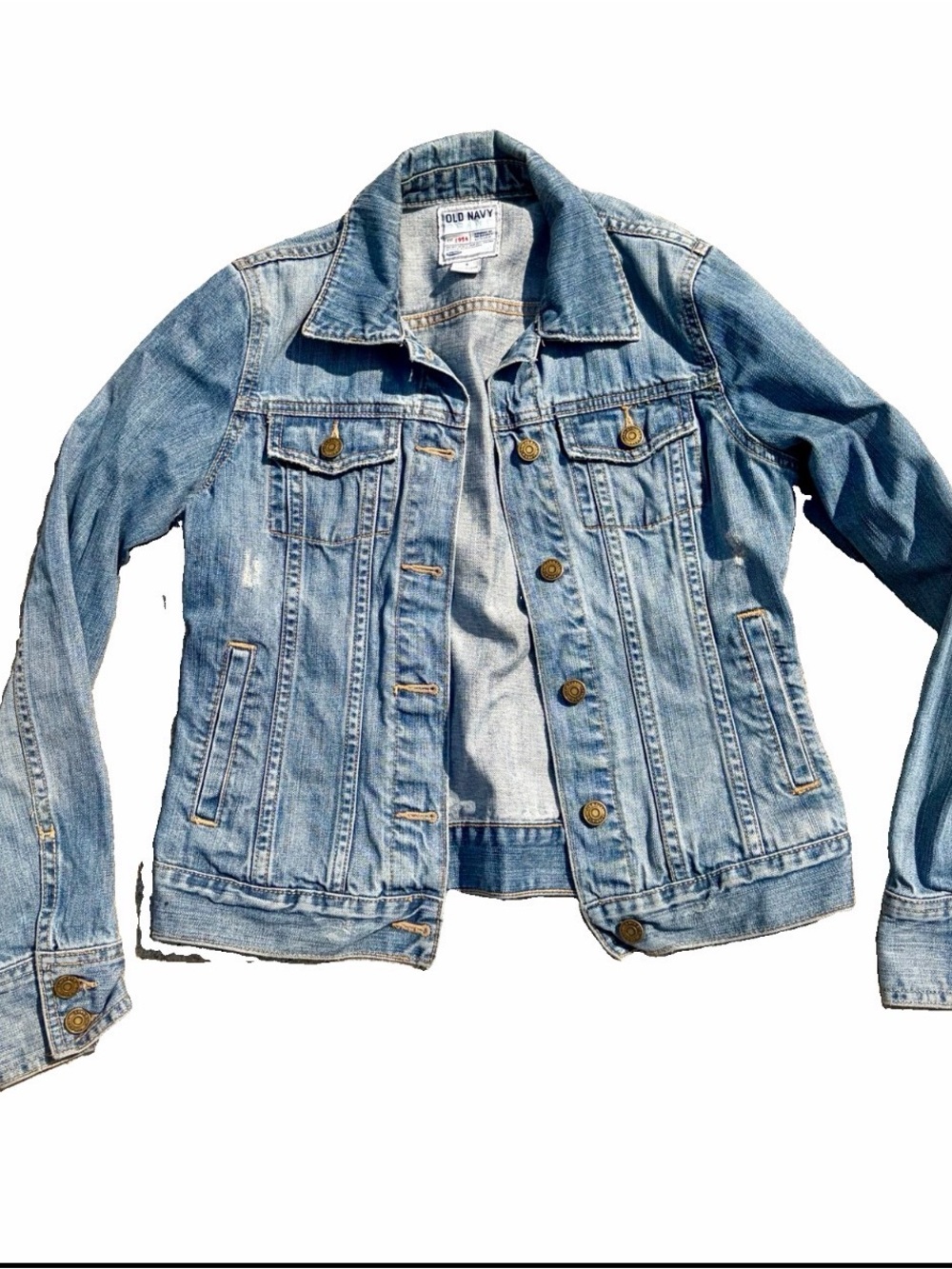 Old Navy Light Blue Denim Jacket - Classic Women’s Jean Jacket